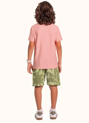 Fakini Kids - Cj.Camiseta/Bermuda Rosa - FAKINI KIDS