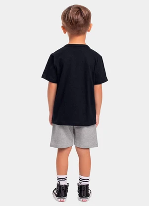 Fakini Kids - Cj.Camiseta/Bermuda Spider-Man Preto - FAKINI KIDS