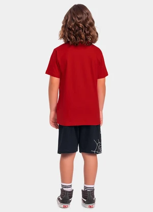 Fakini Kids - Cj.Camiseta/Bermuda Spider-Man Vermelho - FAKINI KIDS