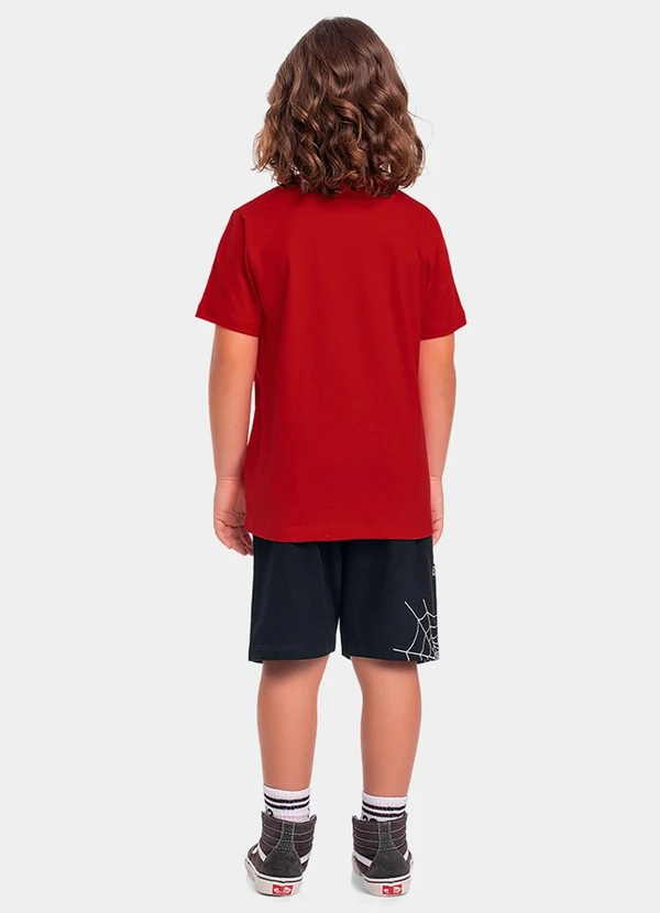 Fakini Kids - Cj.Camiseta/Bermuda Spider-Man Vermelho 2