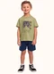 Fakini Kids - Cj.Camiseta/Bermuda Azul - variação: Verde