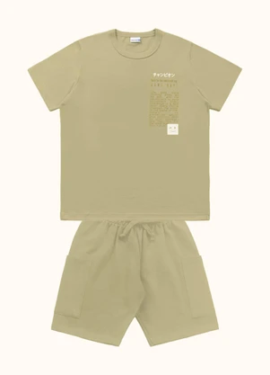 Fakini Kids - Cj.Camiseta/Bermuda Verde - FAKINI KIDS