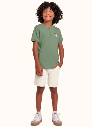 Fakini Kids - Cj.Camiseta/Bermuda Verde - FAKINI KIDS