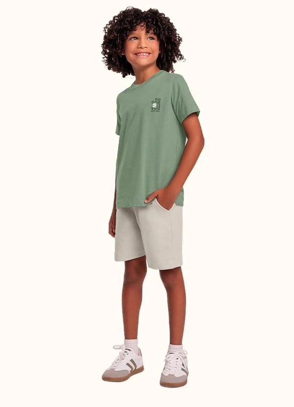 Fakini Kids - Cj.Camiseta/Bermuda Verde