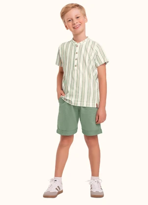 Fakini Kids - Cj.Camiseta/Bermuda Verde - FAKINI KIDS