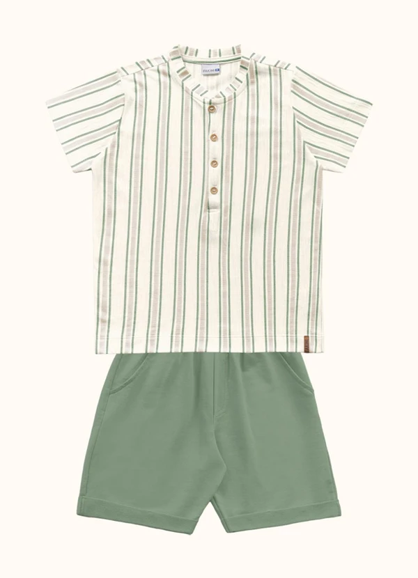 Fakini Kids - Cj.Camiseta/Bermuda Verde 3