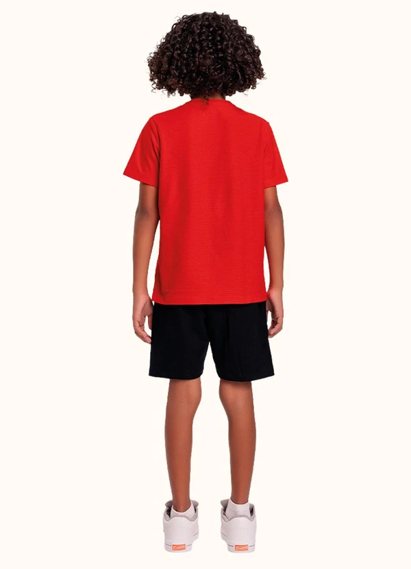 Fakini Kids - Cj.Camiseta/Bermuda Vermelho 2