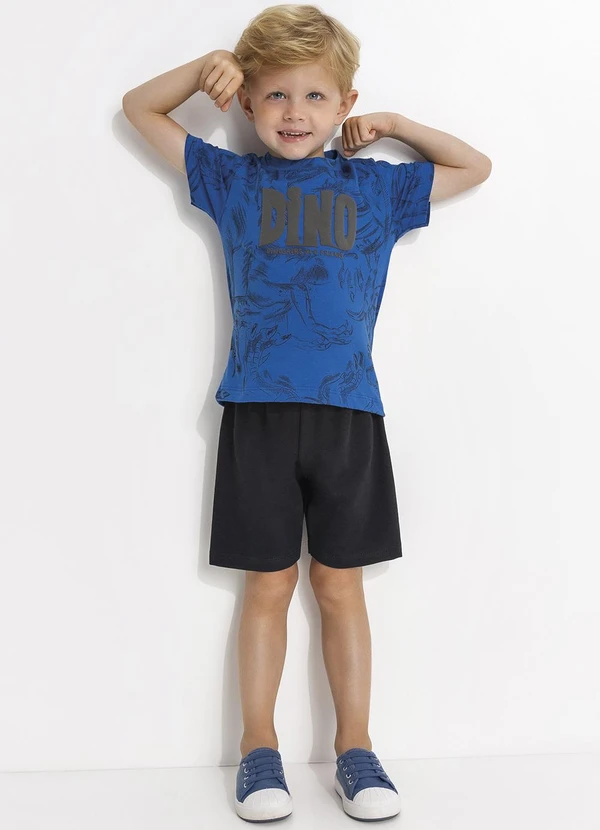 Fakini - Conjunto Infantil Dinossauro Azul 3