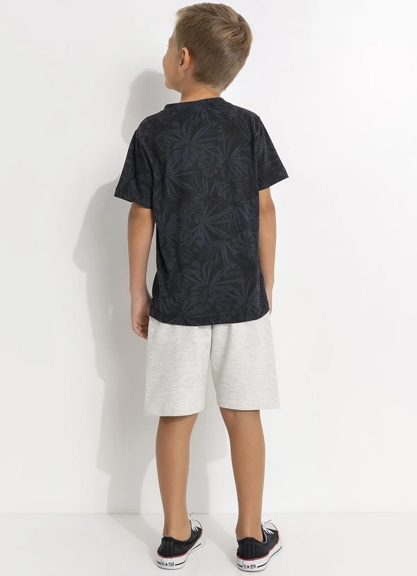 - Conjunto Infantil Estampado Cinza 2