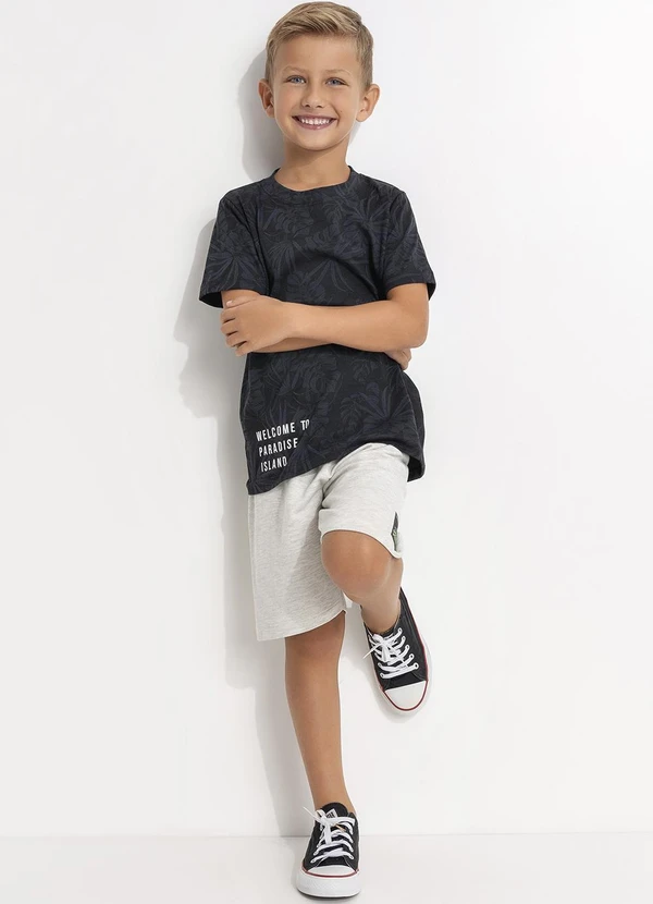 - Conjunto Infantil Estampado Cinza 4