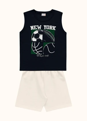 Fakini Kids - Cj.Regata/Bermuda Azul - FAKINI KIDS