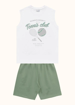 Fakini Kids - Cj.Regata/Bermuda Branco - FAKINI KIDS