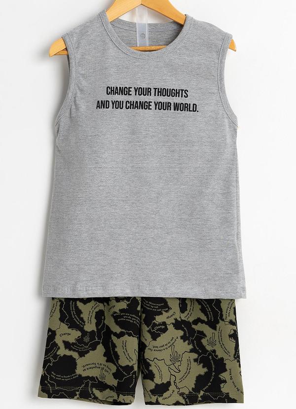 Fakini Kids - Cj.Regata/Bermuda Cinza