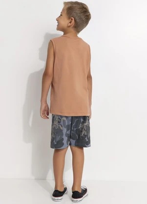Fakini - Conjunto Infantil Dinossauro Marrom - FAKINI