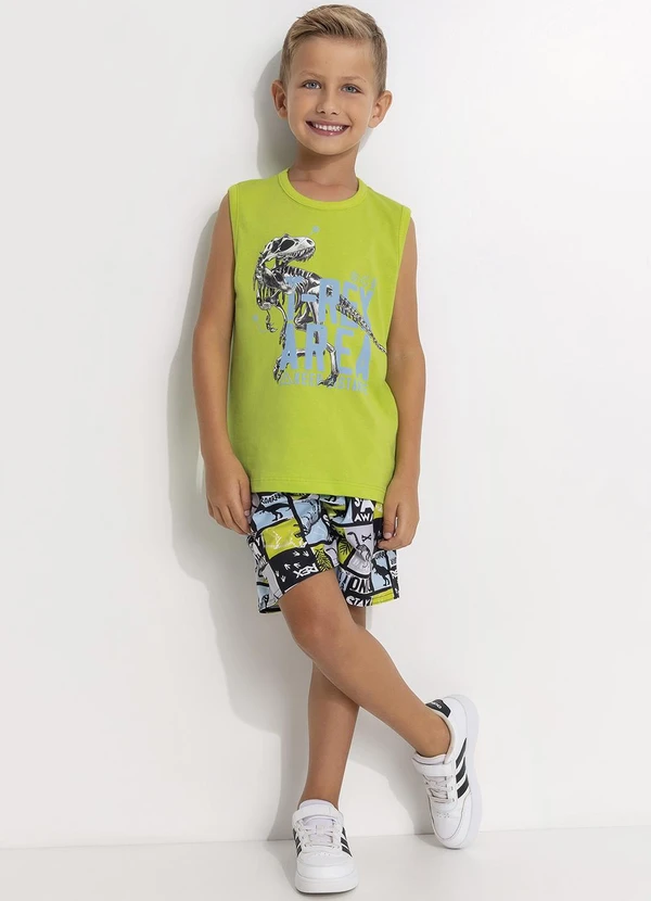 Fakini - Conjunto Infantil Dinossauro Verde 3