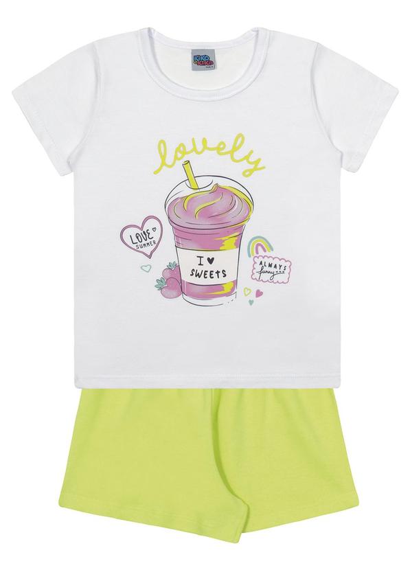 Kiko e Kika - Conjunto Blusa e Shorts Verde