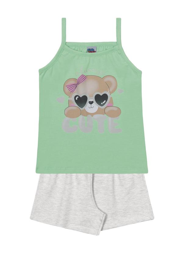 Kiko e Kika - Conjunto Regata e Shorts Verde
