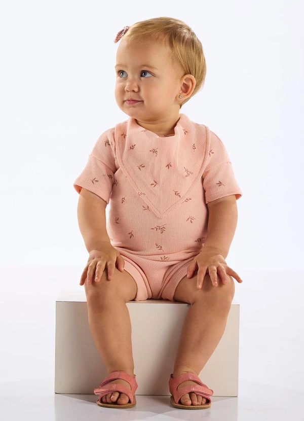 Up Baby - Conjunto 3 Peças Unissex Bebê Rosa