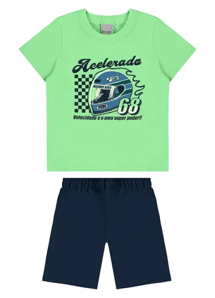 Malwee Kids - Conjunto Acelerado 68 Verde Claro - MALWEE KIDS