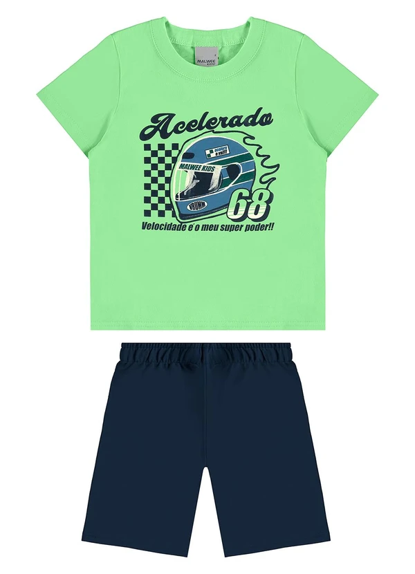 Malwee Kids - Conjunto Acelerado 68 Verde Claro