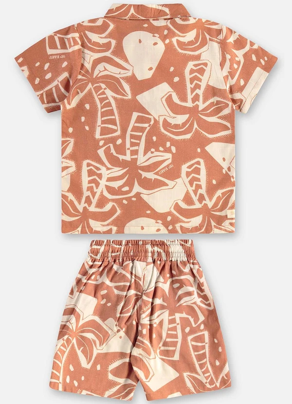 Up Baby - Conjunto Algodão Infantil Marrom 3