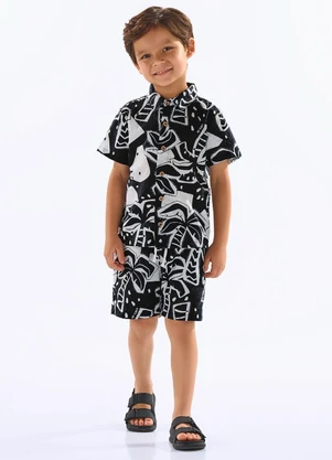 Up Baby - Conjunto Algodão Infantil Preto - UP BABY