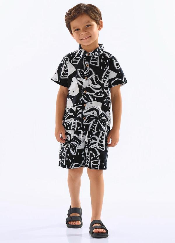 Up Baby - Conjunto Algodão Infantil Preto