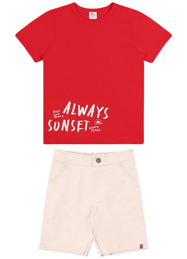 Alenice - Conjunto Always Sunset Menino Vermelho