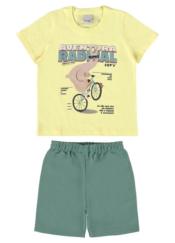 Malwee Kids - Conjunto Amarelo Claro Aventura Radical Menino