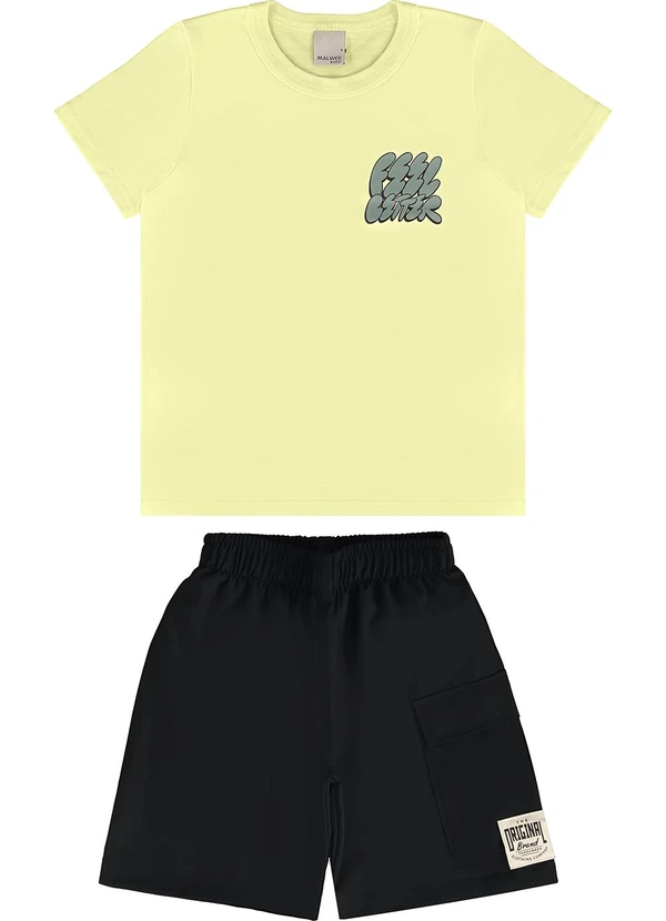 Malwee Kids - Conjunto Amarelo Claro Feel Better Microfibra 2