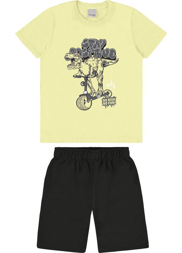 Malwee Kids - Conjunto Amarelo Claro Stay Positive