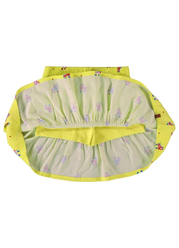 Malwee Kids - Conjunto Amarelo Patins em Viscose Menina 3