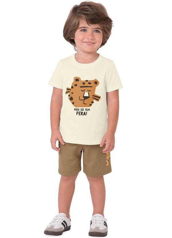 Malwee Kids - Conjunto Aqui Só Tem Fera Off White