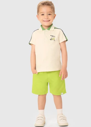 Malwee Kids - Conjunto Areia Bmx Challenge Tecido Eco Menino - MALWEE KIDS