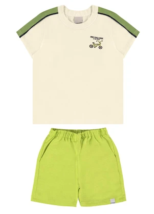 Malwee Kids - Conjunto Areia Bmx Challenge Tecido Eco Menino - MALWEE KIDS