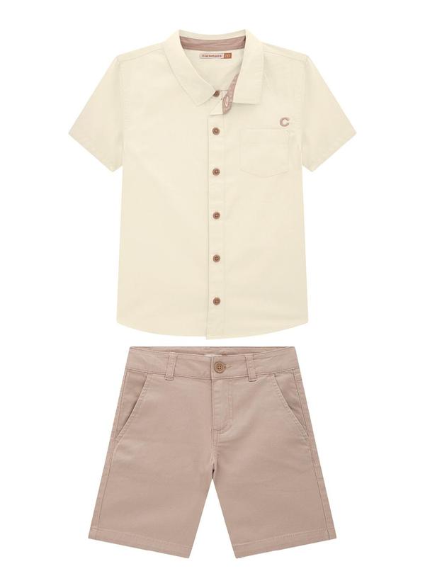 Carinhoso - Conjunto Areia com Bordado Menino 3