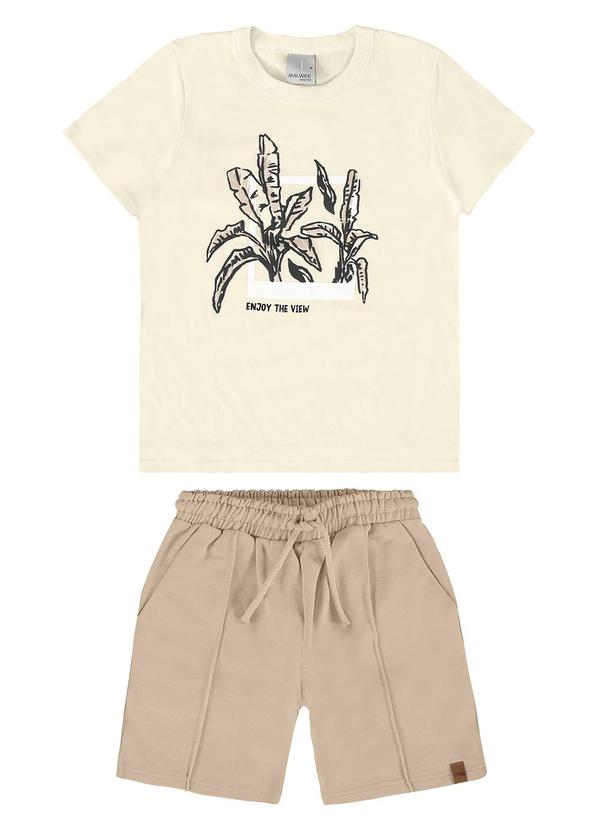 Malwee Kids - Conjunto Areia Enjoy The View em Moletom