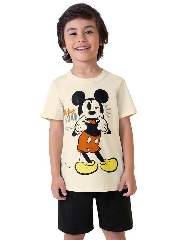 Malwee Kids - Conjunto Areia Mickey® em Moletinho Menino
