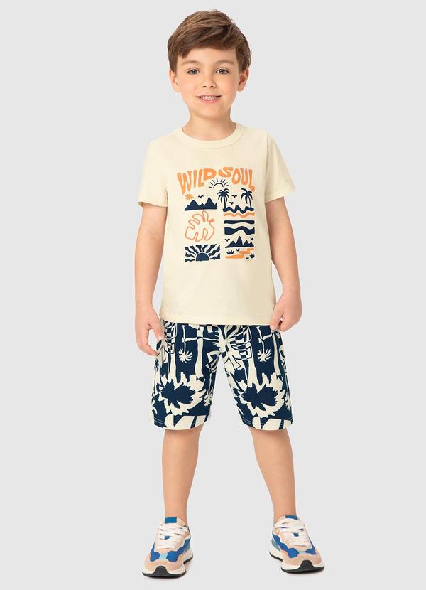 Malwee Kids - Conjunto Areia Wild Soul em Moletinho Menino