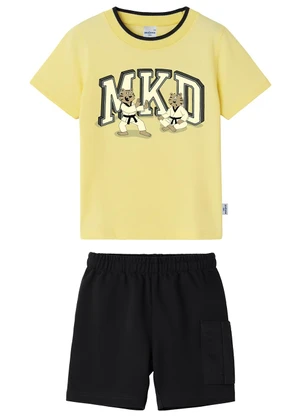 Malwee Kids - Conjunto Artes Marciais Mkd Amarelo Claro - MALWEE KIDS