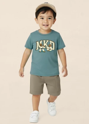 Malwee Kids - Conjunto Artes Marciais Mkd Azul Petróleo - MALWEE KIDS