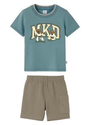 Malwee Kids - Conjunto Artes Marciais Mkd Azul Petróleo - MALWEE KIDS