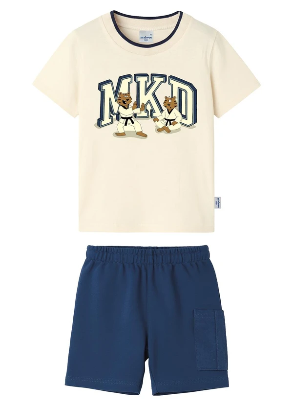 Malwee Kids - Conjunto Artes Marciais Mkd Off White