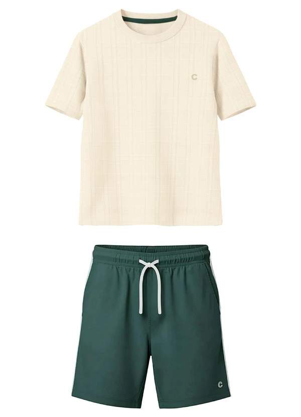 Carinhoso - Conjunto Athletic Sport Dept. Texturizado Areia