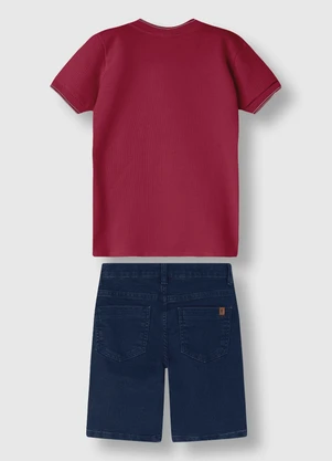 Carinhoso - Conjunto Authentic Brand Vermelho - CARINHOSO