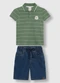 Carinhoso - Conjunto Authentic em Piquet Linho Verde - variação: Verde