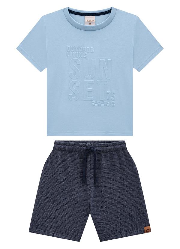 Carinhoso - Conjunto Azul Claro Sunset Comfort Menino