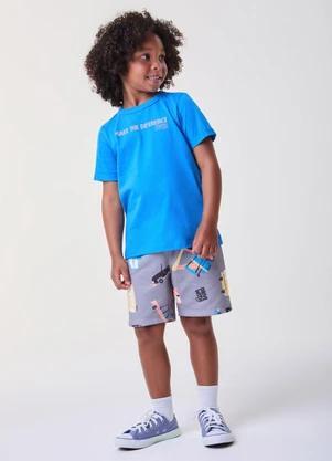 Bimbi - Conjunto Azul com Estampa de Carros Azul - BIMBI