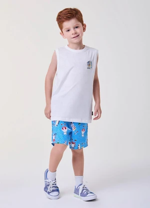 Bimbi - Conjunto Azul com Estampa de Tubarões Azul - BIMBI