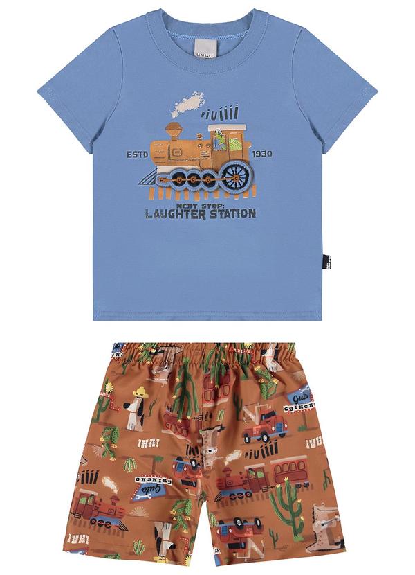 Malwee Kids - Conjunto Azul Escuro Next Stop Laughter Station 2